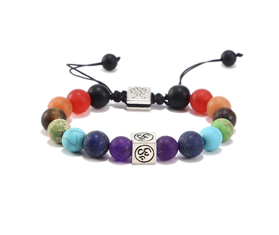 2022 Trendy High Quality Life Tree Natural Stone Bracelet 7 Chakra Beaded Bracelets