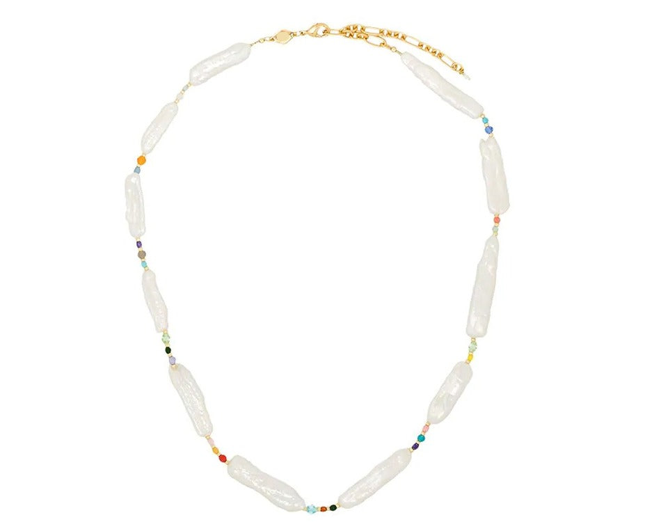 New Style Natural Freshwater Pearls Necklace Colorful Handmade Pearl Jewelry Necklace