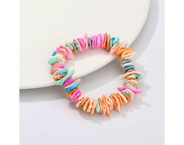 2022 hot sale beach fashion bracelet color natural stone shell bracelet