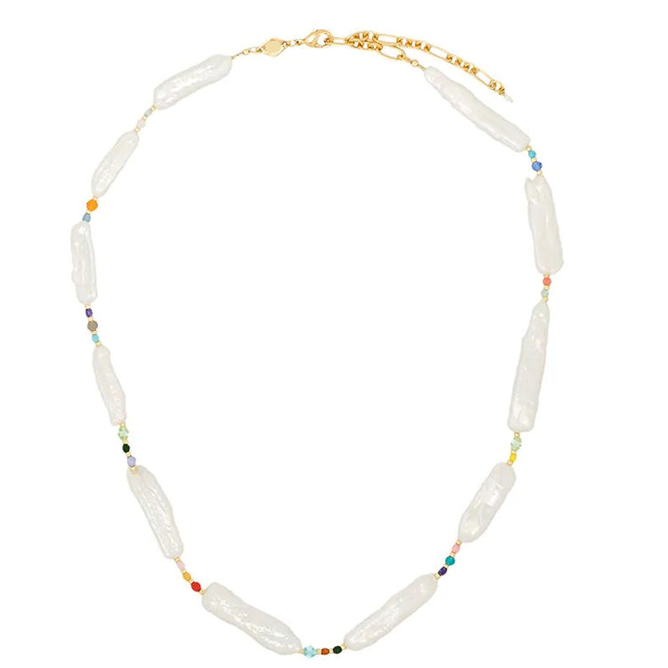 New Style Natural Freshwater Pearls Necklace Colorful Handmade Pearl Jewelry Necklace