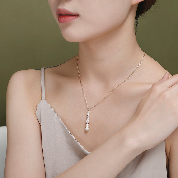 New Arrival Fashionable Natural Pearl Earrings High Quality Freshwater Natural Pearl Jewelry Sets Necklace Pendant