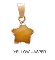 Fashion Charms Gold Plated Gemstone Natural Stone Jade Agate Crystal Quartz Star Pendants for DIY Jewelry Making