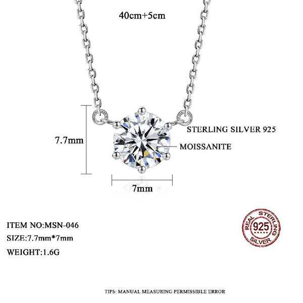 Jewelry Woman Moissanite Pendant Dainty Iced Out Lady Chain Designer Summer Bling Fashion Necklace