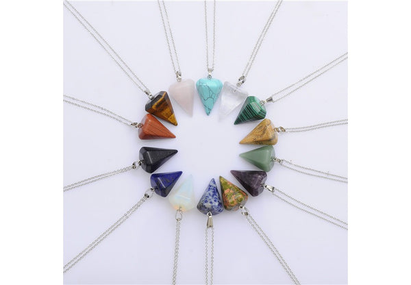 Charm Colorful Natural Stone Agates Opal Crystal Reiki Hexagonal Pendant For Jewelry Making DIY Accessories